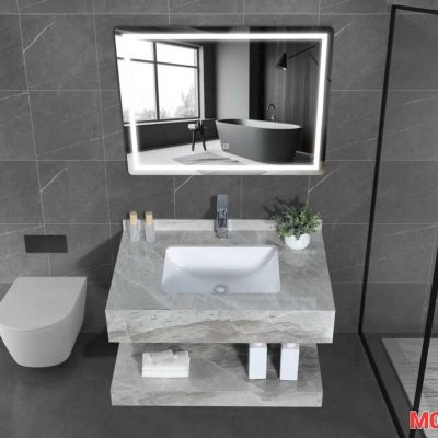 Chậu rửa mặt bàn đá- Bồn lavabo bàn đá M04